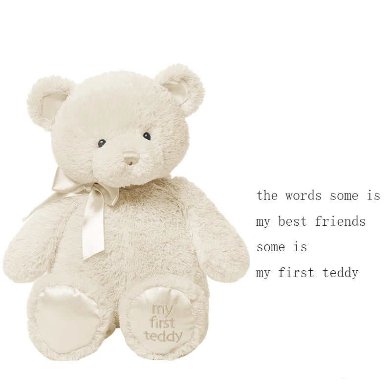 36 cm Brown Teddy Bear Stuffed Animal Toy Sleeping Mate For Girl Boy Baby Kids Tie-Dye Rainbow Bear Plush Toys