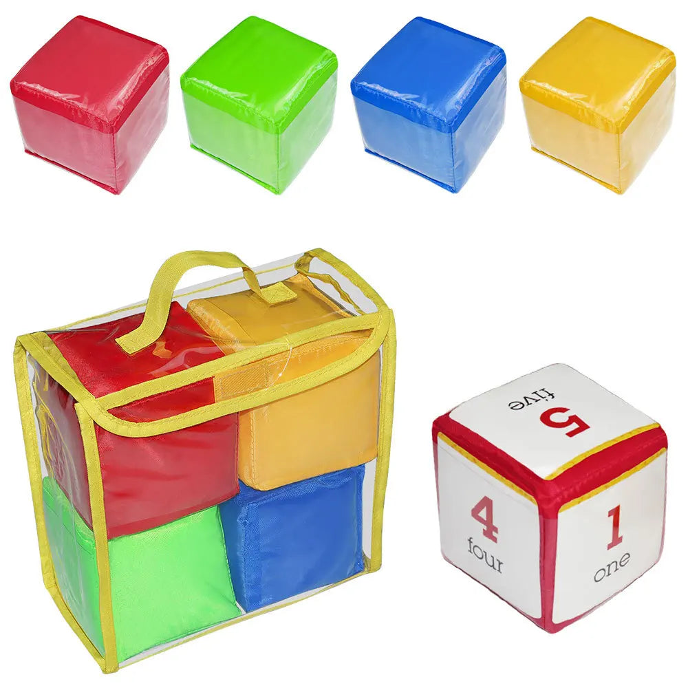 10cm Soft Big Dice Cognitive Cards Cognition Learning Educational Toys Classroom Supplies Teaching Aids Safety Baby Cube Blocks
