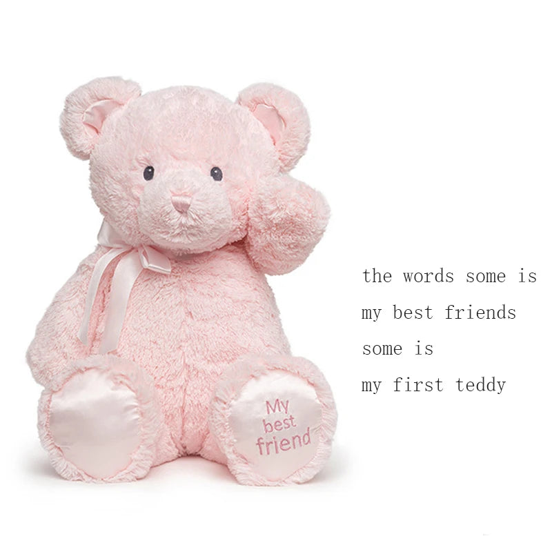 36 cm Brown Teddy Bear Stuffed Animal Toy Sleeping Mate For Girl Boy Baby Kids Tie-Dye Rainbow Bear Plush Toys
