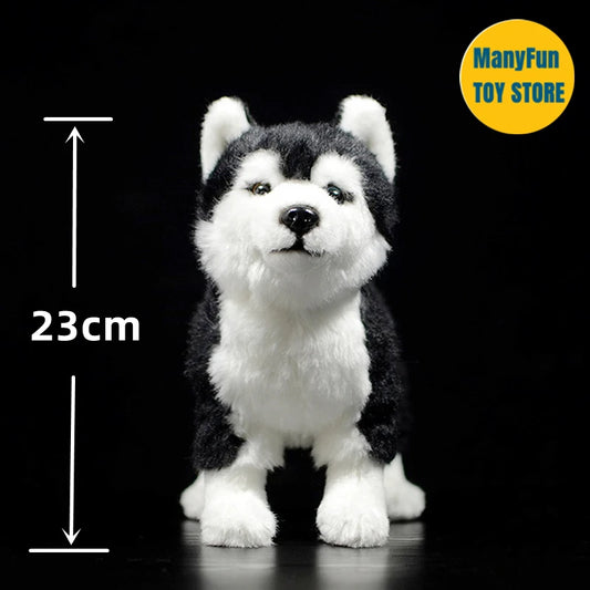Husky Dog High Fidelity Anime Cute Plushie Eskimo Dog Plush Toys Lifelike Animals Simulation Stuffed Doll Kawai Toy Gifts Kids