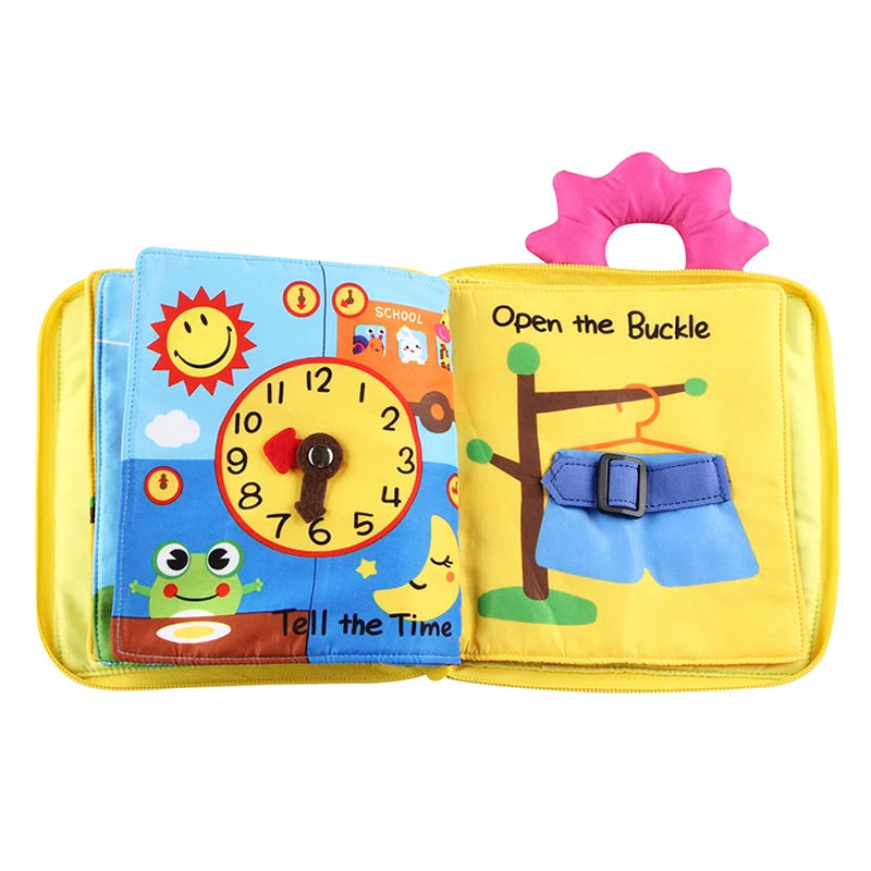 Baby Toy Soft 3D Cloth Book First Book Montessori Infant Early color Cognitive Educational Toys Learning Basic Life Skills Toys