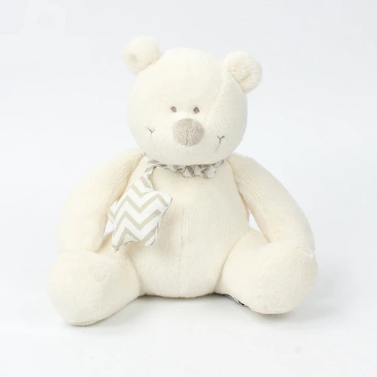 20cm Soft Cream Bears Stuffed High Quality Classic White Teddy Bear Plush Toys Cute Baby Appease Dolls Lovely Gift for Children
