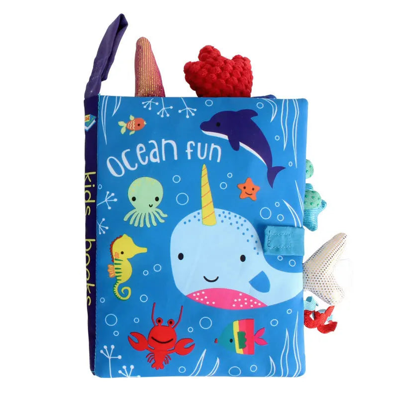 Baby Toy Soft 3D Cloth Book First Book Montessori Infant Early color Cognitive Educational Toys Learning Basic Life Skills Toys