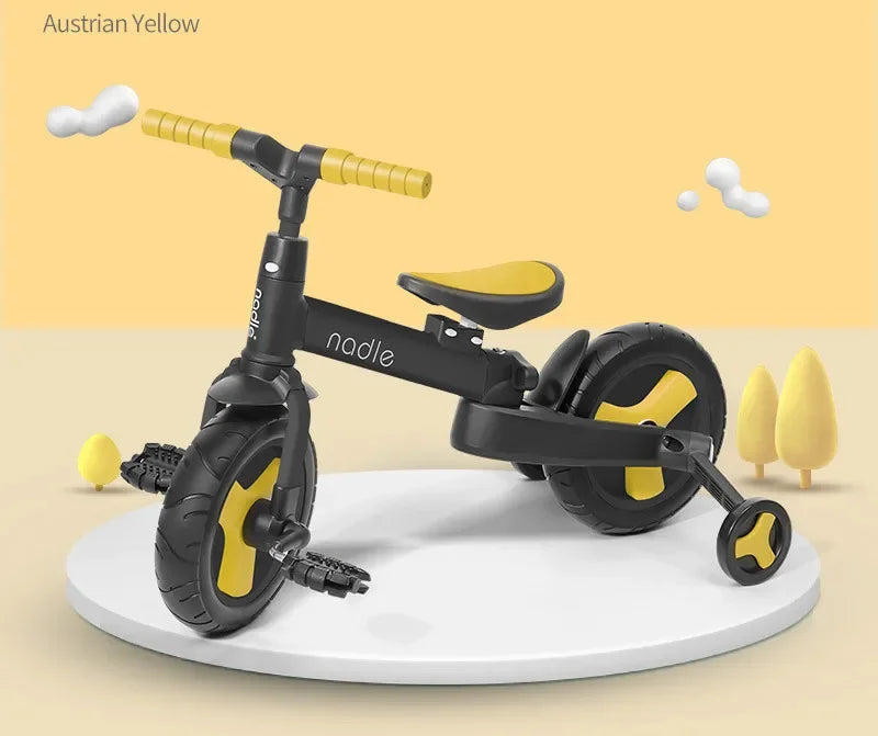 Multi-function balance car bicycle children's tricycle height adjustable folded toy Rocking Chair trolley baby gift