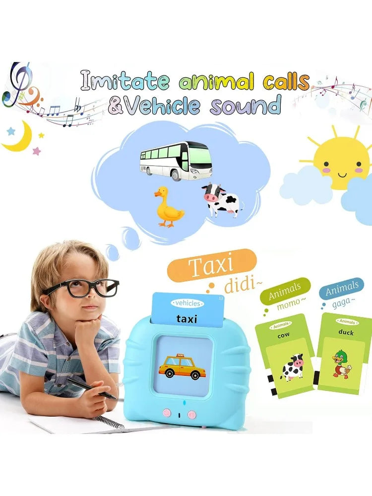 Talking  Cards for Toddlers: 384 Sight Words Speech Therapy Toys Learn Alphabet ABC Letters Colors Number Shapes Learning Toy