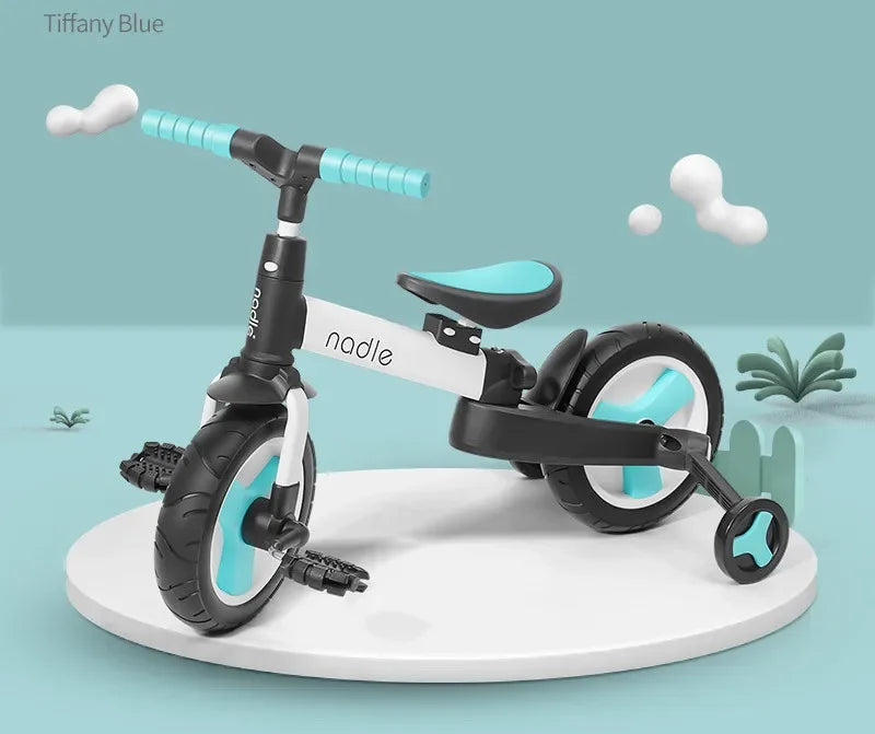 Multi-function balance car bicycle children's tricycle height adjustable folded toy Rocking Chair trolley baby gift