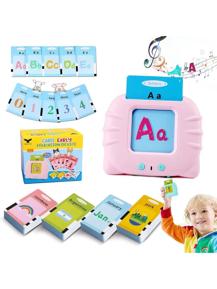 Talking  Cards for Toddlers: 384 Sight Words Speech Therapy Toys Learn Alphabet ABC Letters Colors Number Shapes Learning Toy