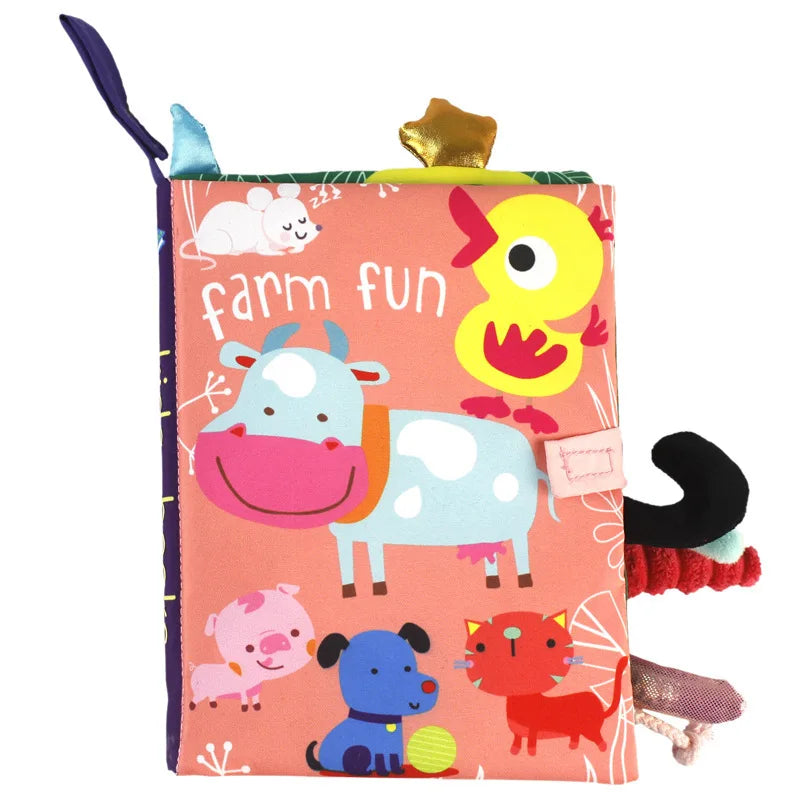 Baby Toy Soft 3D Cloth Book First Book Montessori Infant Early color Cognitive Educational Toys Learning Basic Life Skills Toys
