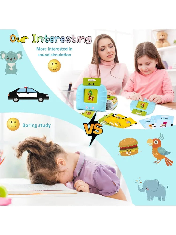 Talking  Cards for Toddlers: 384 Sight Words Speech Therapy Toys Learn Alphabet ABC Letters Colors Number Shapes Learning Toy