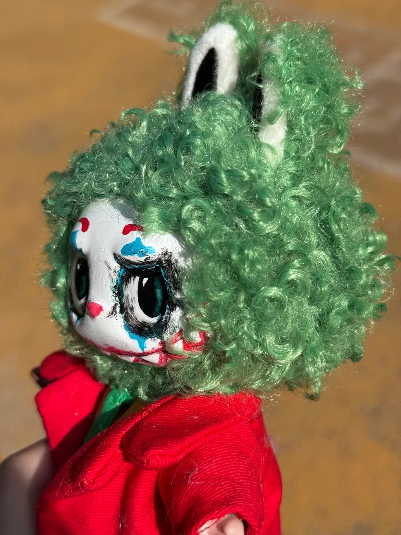 New Genuine Joker Labubu Blind Box Handmade Second Creation Clown Vinyl Doll Changed Baby Key Chain Ornaments Toy Gift